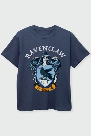 Brands In Navy Harry Potter Ravenclaw Crest Girls Navy T-Shirt