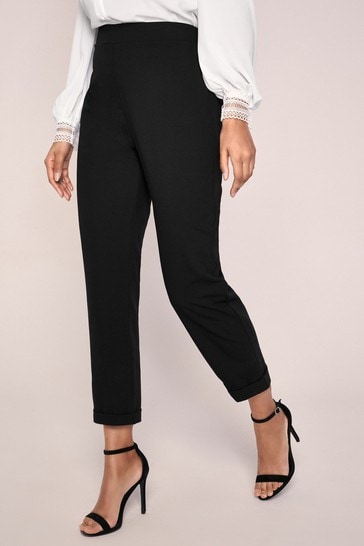 Lipsy Black Tall Tapered Trousers