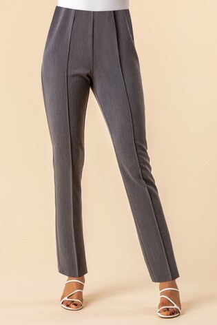 Roman Grey Soft Jersey Tapered Trouser