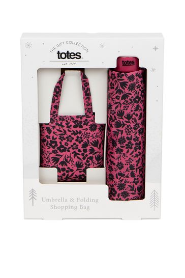 Totes Pink Supermini & Matching Bag in Bag shopper