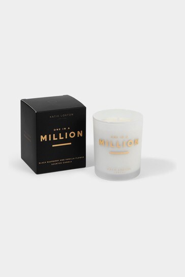 Katie Loxton Sentiment Candle | One In A Million | Black Raspberry And Vanilla Flower