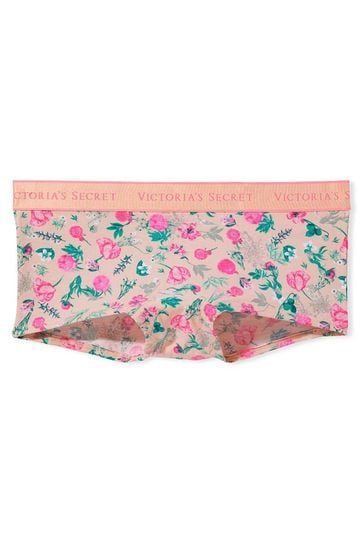 Buy Victoria s Secret Peach Garden Floral Cotton Logo Short
