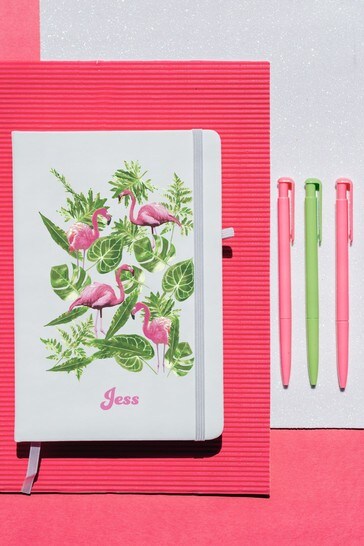 Personalised A5 Notebook with Set of 3 Pens by Ice London