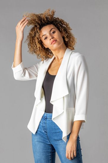White waterfall on sale jacket