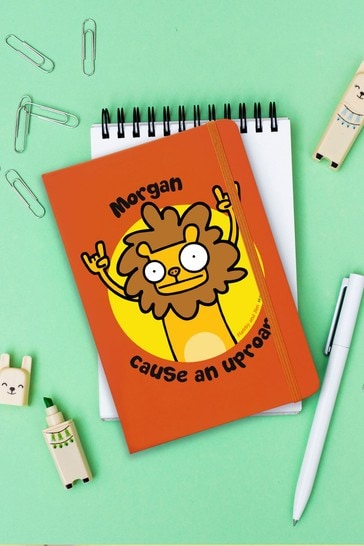 Personalised Orange Hardback Notebook by Signature Gifts