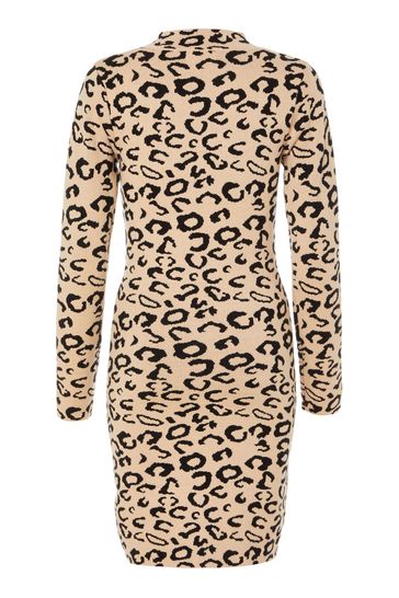 Buy Quiz Animal Print Jumper Dress from 