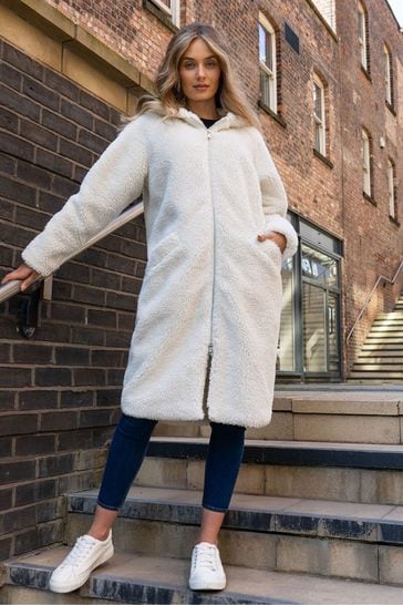 Borg hooded online coat
