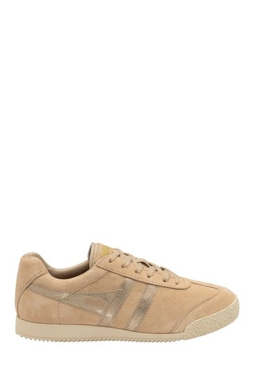 Gola Yellow Harrier MirrorLadies' Suede Lace-Up Trainers
