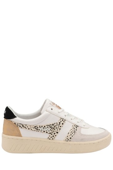 Gola White Grandslam Tropic Ladies' Lace-Up Trainers