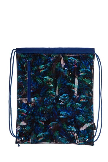 Smiggle Blue Galaxy Drawstring Bag