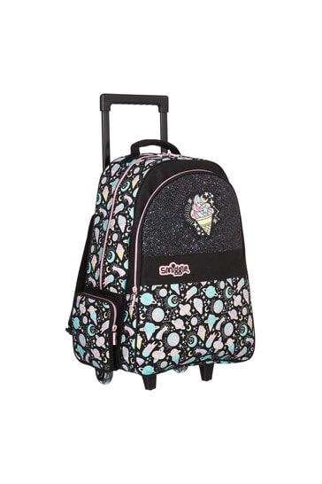Rolling backpack with online light up wheels