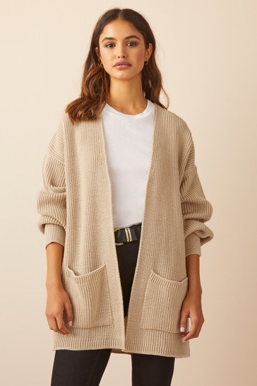 Friends Like These Camel Edge To Edge Cardigan