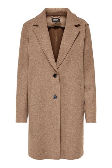 Only Brown Smart Tailored Coat
