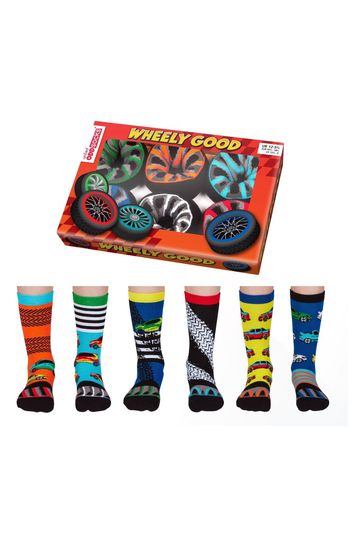 United Odd Socks Multi Wheels Printed Novelty Socks