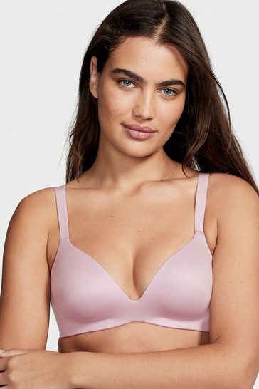Buy Victoria's Secret Pastel Lavender Purple Smooth Lightly Lined Plunge  Non Wired Bra from Next Ireland