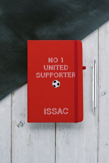 Personalised Football Supported A5 Notebook and Pen Set by Ice London