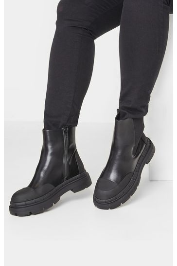 Yours Curve Black Extra Wide Fit High Shaft Chelsea Boot