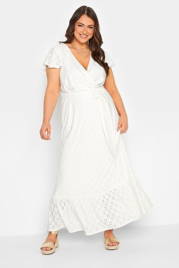 White maxi dress plus size uk shop
