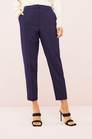 Friends Like These Navy Tall Tailored Ankle Grazer Trousers