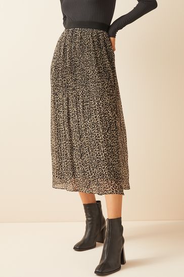 Friends Like These Pleated Midi Skirt