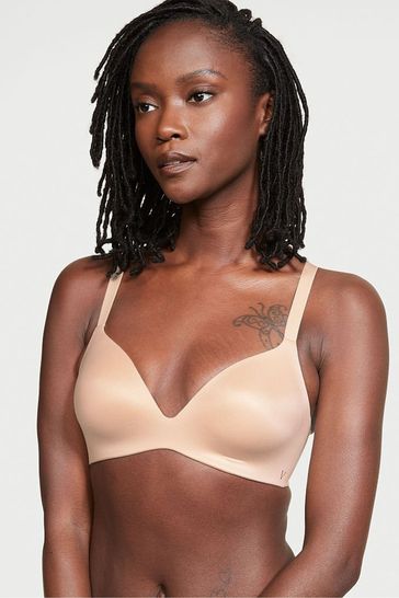 Buy Victoria's Secret Champagne Nude Smooth Lightly Lined Plunge Non Wired  Bra from Next Luxembourg