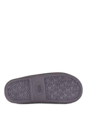 Just Sheepskin Grey Mens Donmar Sheepskin Slipper