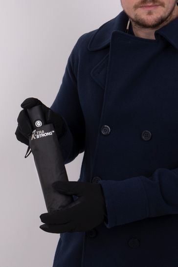 Buy Totes Black Mens X TRA Strong Umbrella Gloves Set from Next
