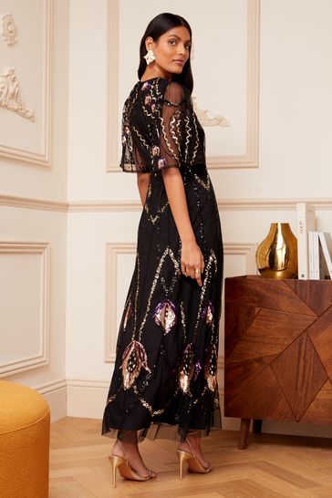 Mesh yoke dress discount