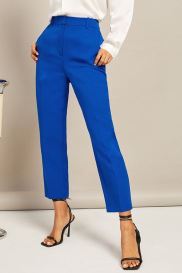 Friends Like These Blue Tailored Ankle Grazer Trousers