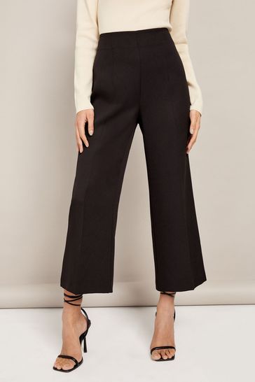 Friends Like These Black Wide Leg Tailored Trousers