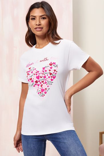 Wear it with Love White Women's Boyfriend T Shirt