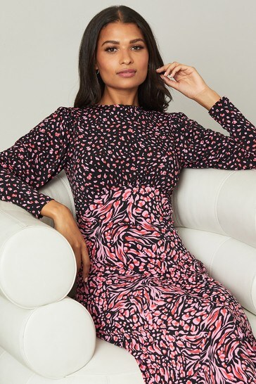 Buy Lipsy Long Puff Sleeve Midi Dress 
