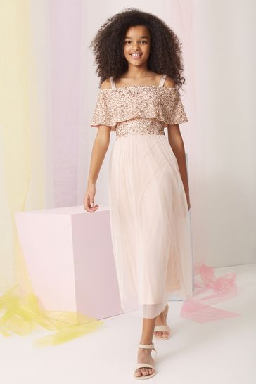 Maya oversized cheap bardot dress