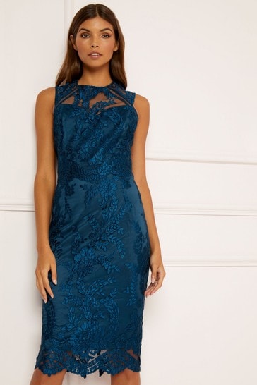 Lipsy all over discount sequin scallop bodycon dress
