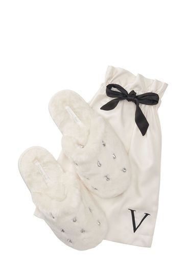 Buy Victoria s Secret Closed Toe Faux Fur Slipper from Next Luxembourg