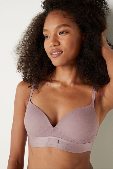 Buy Victoria's Secret PINK Dreamy Lilac Purple Smooth Non Wired Push Up  T-Shirt Bra from Next Ireland