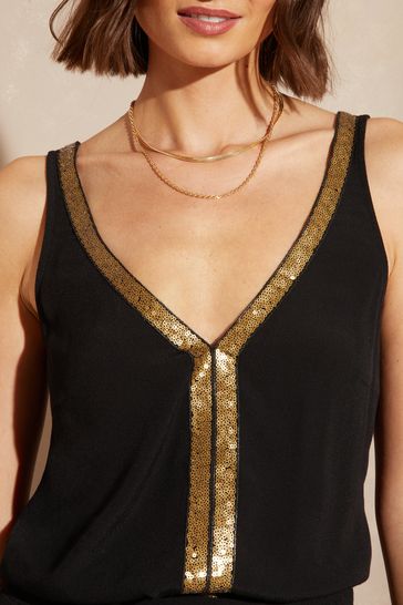 Gold vest top outlet