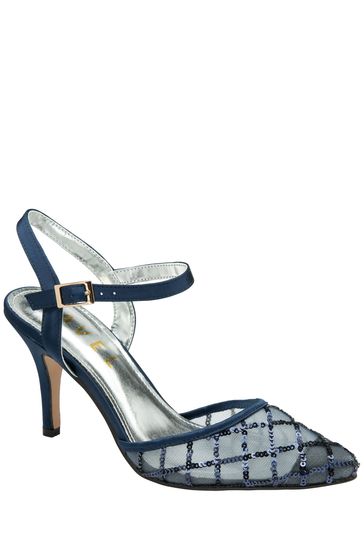 Ravel Blue Ladies Closed Toe Sequin Shoe