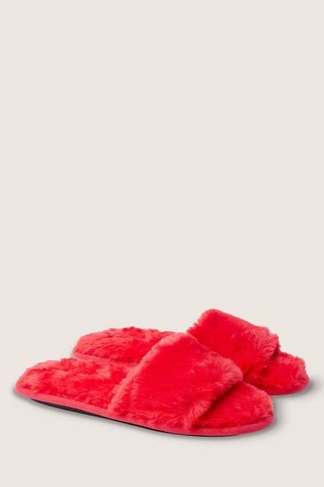 Buy Victoria s Secret PINK Victoria s Secret PINK Faux Fur Slipper