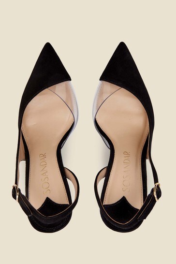 Black perspex sales court heels