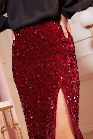 Glitter midi skirt outlet uk