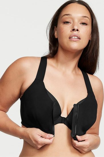 Buy Victoria's Secret Black Cloud Smooth Front Fastening Wired High Impact  Sports Bra from Next Netherlands