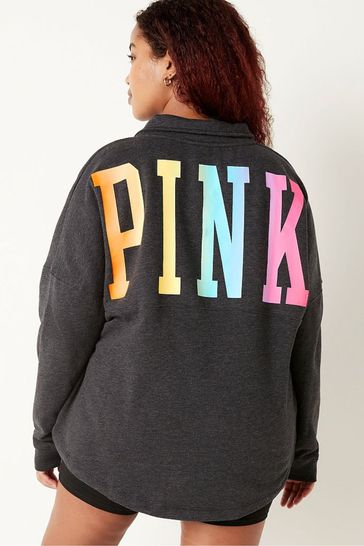 Buy Victoria s Secret PINK Varsity Half Zip Fleece from Next