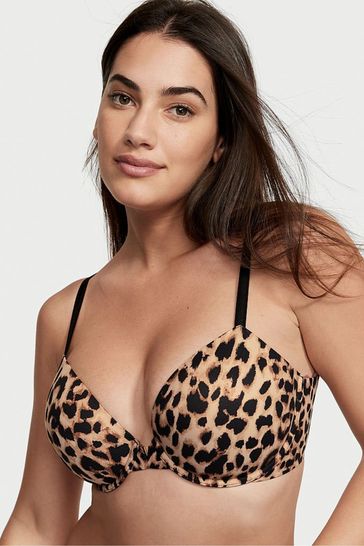 Buy Victoria's Secret Leopard Brown Smooth Lightly Lined Demi Bra