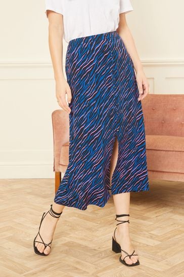 Blue best sale zebra skirt