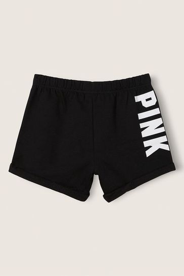 Buy Victoria s Secret PINK Pure Black Logo Lounge Short from Next