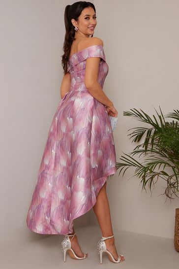 Bardot dip 2025 hem midi dress