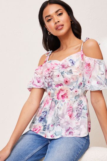 Lipsy cold shoulder top 2025