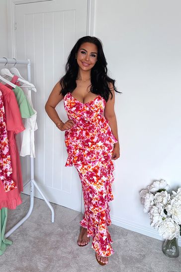 The natasha floral shop wrap maxi dress wayf