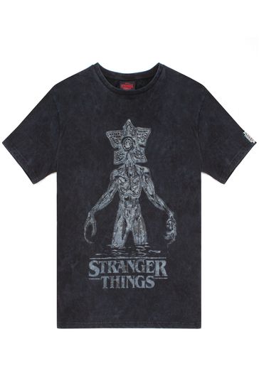 Vanilla Underground Grey Stranger Things Licensed T-Shirt